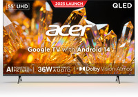 Acer Ultra V 138.78 cm (55 inch) QLED Ultra HD (4K) Smart Google TV(AR55QDVGU2875BD)