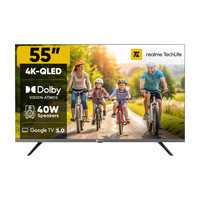 realme TechLife 139 cm (55 inch) QLED Ultra HD (4K) Smart Google TV(55UHDGQRDDVQ)