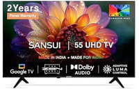 Sansui 140 cm (55 inch) Ultra HD (4K) LED Smart Google TV with Zen Panel Dolby Audio & Film Maker Mode(JSWG55GSUHD)