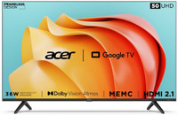 Acer Advanced I Series 127 cm (50 inch) Ultra HD (4K) LED Smart Google TV with Dolby Vision-Atmos, 36W Sound Output(AR50GR2851UDFL)
