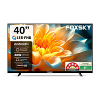 Foxsky 102 cm (40 inch) QLED Full HD Smart Android TV 2026 Edition with 2.1 CH Audio System Tuned by 30W Sun Voice India's Largest Speaker Manufacturer, Native 60Hz Refresh Rate(40FS QLED)