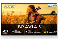 SONY BRAVIA 5 163.9 cm (65 inch) Ultra HD (4K) Mini LED Smart Google TV 2025 Edition(K-65XR55A)