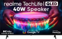 realme TechLife CineSonic Q 139 cm (55 inch) QLED Ultra HD (4K) Smart Google TV(55UHDGQRWSGQ)