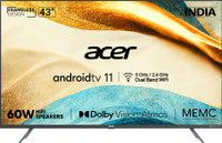 acer 109 cm (43 inch) Ultra HD (4K) LED Smart Android TV(AR43AR2851UDPRO)