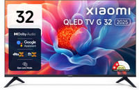 XIAOMI G Series 80 cm (32 inch) QLED HD Ready Smart Google TV 2025 Edition with Dolby Audio| Wide Colour Gamut |Bezel-less Design | Google Assistant(L32MB-APIN)