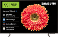 Samsung 138 cm (55 inch) QLED Ultra HD (4K) Smart Tizen TV with Vision AI |100% Color Volume with Quantum Dot | Real QLED with Quantum Dot Sheet | Quantum HDR | PANTONE Validated | 4K Upscaling | Samsung Knox Security | 100+ Free Channels(QA55QEF6AULXL)