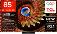 TCL C8K 215 cm (85 inch) Ultra HD (4K) Mini LED Smart Google TV 2025 Edition with Precise Dimming Series Up to 2880 Zones | 5000 Nits Peak Brightness | Dolby Vision IQ| TSR AiPQ Pro Processor | 288 Hz VRR | AMD Free Sync Premium Pro | Audio by Bang & Olufsen | Hi-End Speakers | IMAX Enhanced(85C8K)