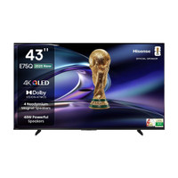 Hisense 43E75Q 107.8 cm (43 inch) QLED Ultra HD (4K) Smart VIDAA TV with 48W Powerful Speakers , Dolby Vision-Atmos , Cricket Mode , Game Mode Plus , Hands-Free Voice Control , VIDAA OS(43E75Q)