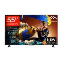 iFFALCON U75 139 cm (55 inch) Ultra HD (4K) LED Smart Google TV with 144 Hz VRR | Wide Color Gamut | AiPQ Pro Processor | 24 W Dolby Vision- Atmos | 3 GB RAM | 32 GB ROM(55U75)
