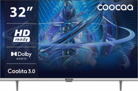 Coocaa 80 cm (32 inch) HD Ready LED Smart Coolita TV with Dolby Audio and Eye Care Technology(32S3U Plus)