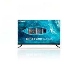 Hyundai HY32AA9HN1A4 80 cm (32 inch) HD Ready LED Smart Android TV 2025 Edition with Android 14 I (1 GB RAM + 8 GB MEMORY) Metallic Bezel Less and Chromecast built-in(HY32AA9HN1A4)