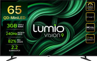 Lumio Vision 9 165 cm (65 inch) Ultra HD (4K) Mini LED Smart Google TV 2026 Edition with 4K 144Hz 1080p 240Hz HDR Dolby Vision + Atmos and 800 Nits Peak Brightness Over 100% Colour India's Fastest Smart TV* with 3GB RAM(EPIC2-ADSI)