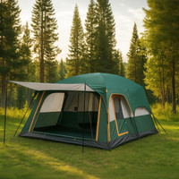 KriShyam ® 5-9 Person Dome Camping Tent for Adults Waterproof Largest Camping Family Tent - For Travelling, Trekking, Picnic, Camping & Hiking(Green)