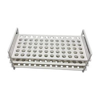 GALAXY SALES 3 Tier Test Tube Stand 13mm x 72 Holes - Premium Lab Equipment (Pack of 1) Polypropylene Test Tube Rack(72 TUBES White)