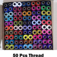 NEWBOOKEY Multicolor Thread(150 m Pack of50)