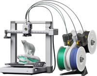 WOL3D Bambu Lab A1 3D Printer Combo with AMS Lite, Multi-Color High Speed Printing 3D Printer