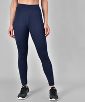 FAIRIANO Solid Women Dark Blue Tights
