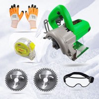 Hillgrove HGCM243M1 Cutting Machine Saw for Tile/Marble/Wood with Googles,Measuring Tape Marble Cutter(1050 W)