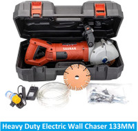 Sauran 133mm Electric Wall Chaser Groove Cutting Machine (EWC11) Handheld Tile Cutter(2700 W)