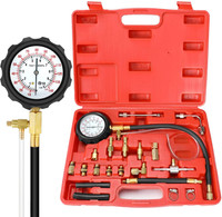 uptodatetools Analog Tire Pressure Gauge Fuel Pressure Gauge Auto Tools for Fuel Injection Pump Tester 0~140psi 0~10bar(0~140 PSI)