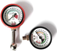 SEAHORSE POLYMERS Analog Tire Pressure Gauge Small Tire Pressure Gauge With Free 1 PCS Meter 200 PSI for Car Truck Motorcycle Bike Air Checking Meter(200 PSI)