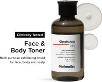 Minimalist 8% Glycolic Acid Toner for Women & Men | Glowing Skin Men & Women(150 ml)