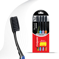 Colgate Slim Soft Charcoal Ultra Soft Toothbrush(Pack of 4)