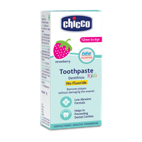 Chicco Strawberry Flavour 1-6Y, Fluoride & Preservative-Free Toothpaste(50 g)
