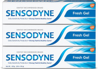 SENSODYNE Fresh Gel Toothpaste Combo for Max Freshness, Daily Sensitivity Protection Toothpaste(450 g, Pack of 3)