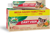 Zandu Dantveer, Indias 1st with Irimedadi oil Fights 9 dental problems Toothpaste(600 g)