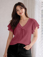 Dreamman Casual Self Design Women Pink Top