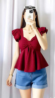 Tooba enterprises Casual Solid Women Maroon Top