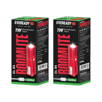 EVEREADY Boomlite DL 85 Torch with Side Light Torch(Red, 5 cm, Rechargeable)