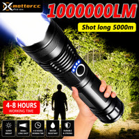 CRENTILA Super Flash Lights, Zoomable, 5 Modes, Flashlight For Framer, Garden, Security Torch(Black, 16.5 cm, Rechargeable)