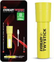 EVEREADY DL104 Twystick with Variable focus Torch(Yellow, 8 cm, Rechargeable)