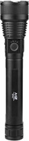 MZ M982 (ZOOMABLE METAL LED TORCH)5 Modes Flashlight, Super Bright 200 W LED Light Torch(Black, 24 cm, Rechargeable)