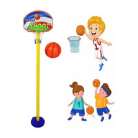 Synlark Basket Ball for Kids, Indoor and Outdoor Game Basketball Net with Ring Best Return Gift Item for Kids (Multicolor) Basketball