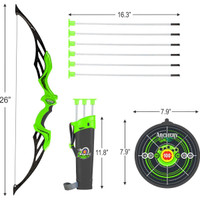 Planet of Toys Heavy Duty Bow Arrow Set for Kids Age 5 -12 Years Outdoor Target Game Archery Archery