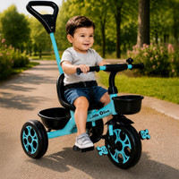 Little Olive Star Rider Tricycle - Safe, Sturdy, And Stylish Ride-On Toy For Kids, Ages 2-5 Tricycle(Blue, Black)