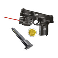 Cambly PUBG Big Laser Mouser Toy Gun - Pistol with Laser Light & 100 BB Bullets |Army| Guns & Darts(Black)