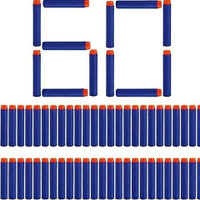 bhauvik Hot Fire Gun Bullet Soft Foam Dart for Nerf Gun Refill (Pack 60 Pcs) Guns & Darts(Blue)