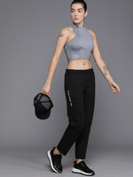 HRX by Hrithik Roshan Solid Women Black Track Pants