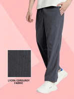 INDICLUB Self Design Men Grey Track Pants