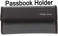 Kopila Multiple Cheque Book Holder,Matte Material,Holds Upto 3 Chequebook,6 Card,1 Pen(Black)