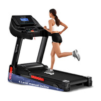 Lifelong 4.5HP Motorized Treadmill for Home Manual Incline 12% Foldable Handle Treadmill (Max Weight:100 kg)