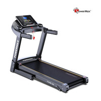 Powermax Fitness TDM-96 4HP Motor 110kg Manual Incline Heart Rate Sensor Foldable for Home Cardio Treadmill (Max Weight:110 kg)