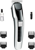 Nka PROFESSIONAL BARBER ELECTRIC HAIR CUT MACHINE BREAD Trimmer 60 min  Runtime 4 Length Settings(Black)