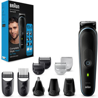 Braun MKG5445, All-in-One Trimmer for Men, 10-in-1, Body Trimmer 100 min  Runtime 0 Length Settings(Black)
