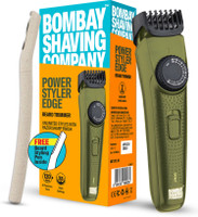 BOMBAY SHAVING COMPANY Flash Charging Men Beard Trimmer with Styling Pen Trimmer 120 min  Runtime 38 Length Settings(Green)
