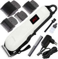 Nka Easy Operation Hair Cutting Machine FOR MEN Trimmer 240 min  Runtime 5 Length Settings(White)